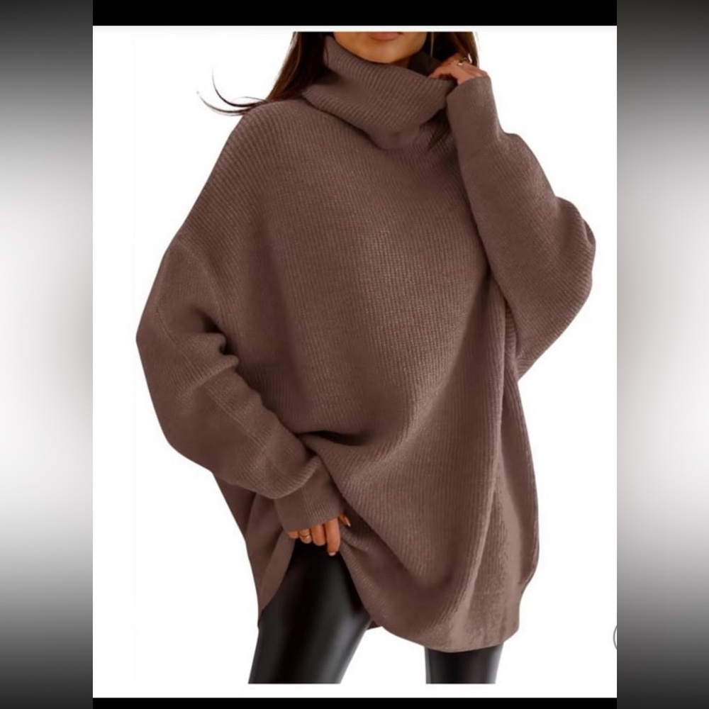 Cozy Brown Turtleneck Sweater